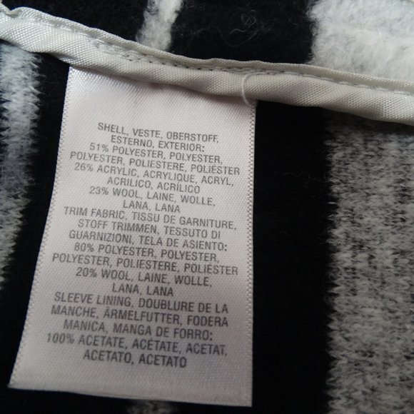 Anthropologie ELEVENSES Asymmetrical long Jacket/Coat LARGE Ardsley striped - Picture 9 of 11